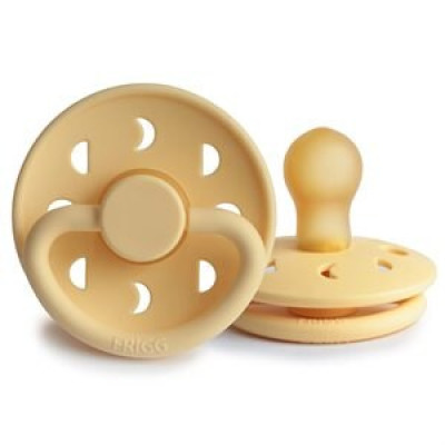 Frigg Moon Phase Size 1 - каучуковая пустышка 0-6 мес. • Pale Daffodil