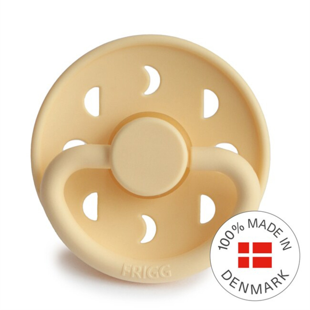 Frigg Moon Phase Size 1 - каучуковая пустышка 0-6 мес. • Pale Daffodil Frigg Moon Phase Size 1 - каучуковая пустышка 0-6 мес. • Pale Daffodil