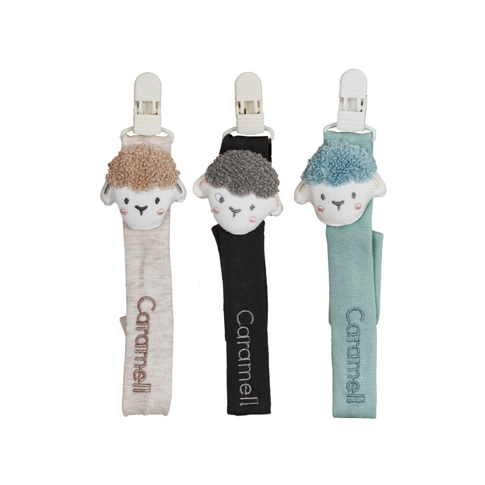 Caramell Pacifier Holder - держатель для пустышки с креплением к одежде • Mix