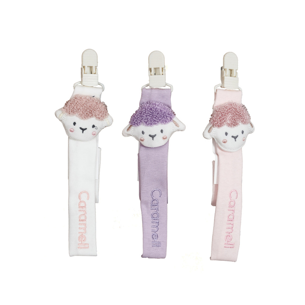 Caramell Pacifier Holder - держатель для пустышки с креплением к одежде • Mix