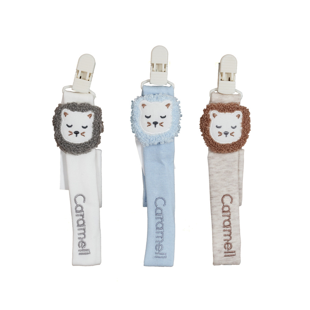 Caramell Pacifier Holder - держатель для пустышки с креплением к одежде • Mix