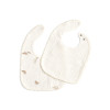 Twins Marshmallow Муслінові слинявчики - 2 шт, на кнопках, з помпонами • Multicolor