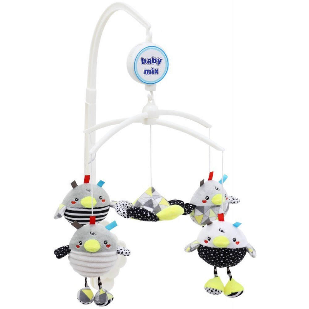 Baby Mix TK-478M - плюшевий механічний мобіль на ліжечко • Курчатка