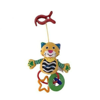 Baby Mix Тигрик - плюшева підвіска з гризунцем • Mix