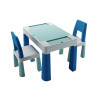Teggi Multifun - дитячий комплект: столик і 2 стільці • Turquoise/grey