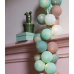 Cottonballlight - гірлянда-нічник, 20 кульок • Aqua Grey м'ята Cottonballlight - гірлянда-нічник, 20 кульок • Aqua Grey м'ята