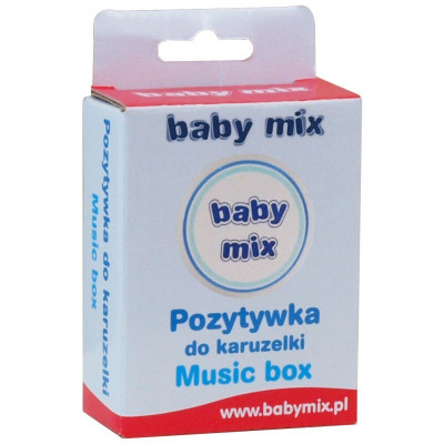 Baby Mix Music Box - змінний музичний блок для мобіля • White