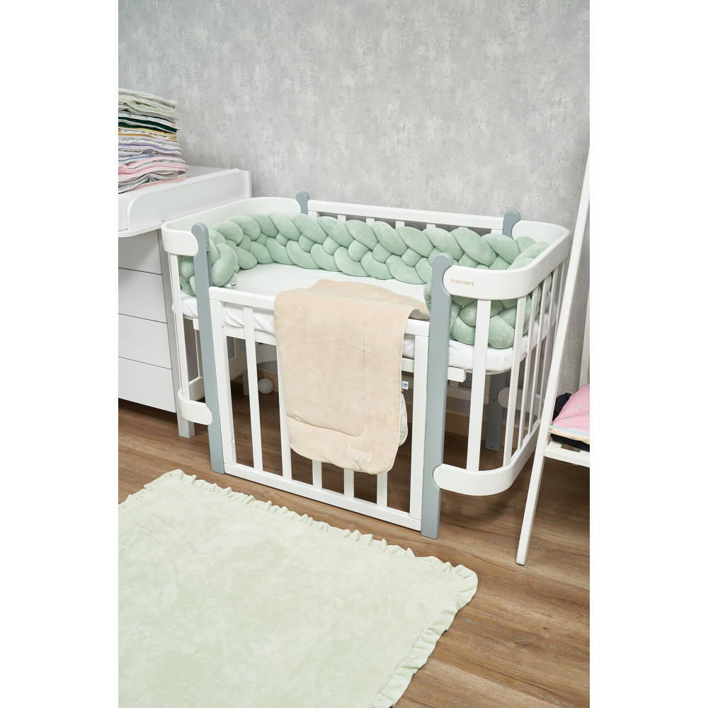 Twins Рюшка - велюровий килимок 110×90 см • Оливковий Twins Рюшка - велюровий килимок 110×90 см • Оливковий