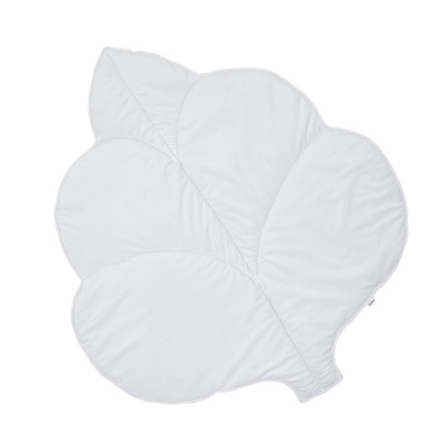 Twins Листочек Velvet - коврик-листочек 100×120 см • White