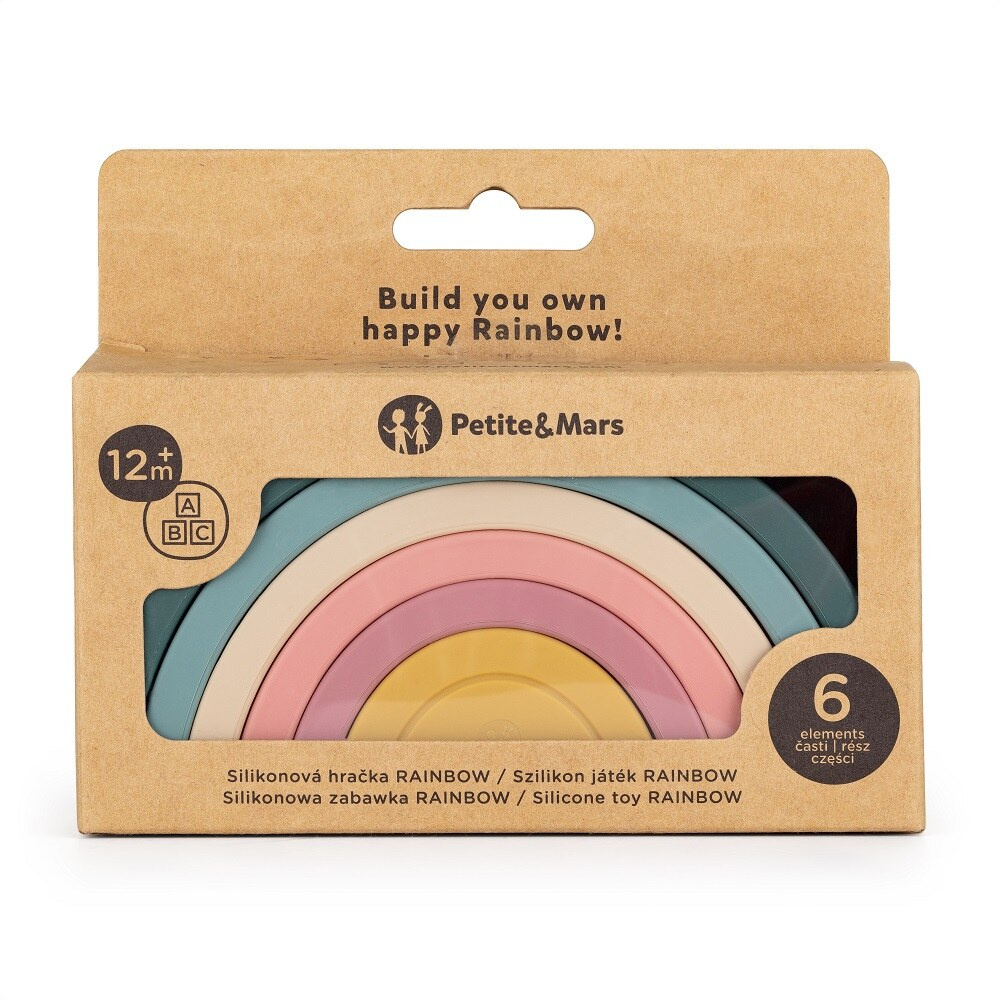 PETITE&MARS Rainbow - силіконова пірамідка з 6 дуг • Rainbow PETITE&MARS Rainbow - силіконова пірамідка з 6 дуг • Rainbow