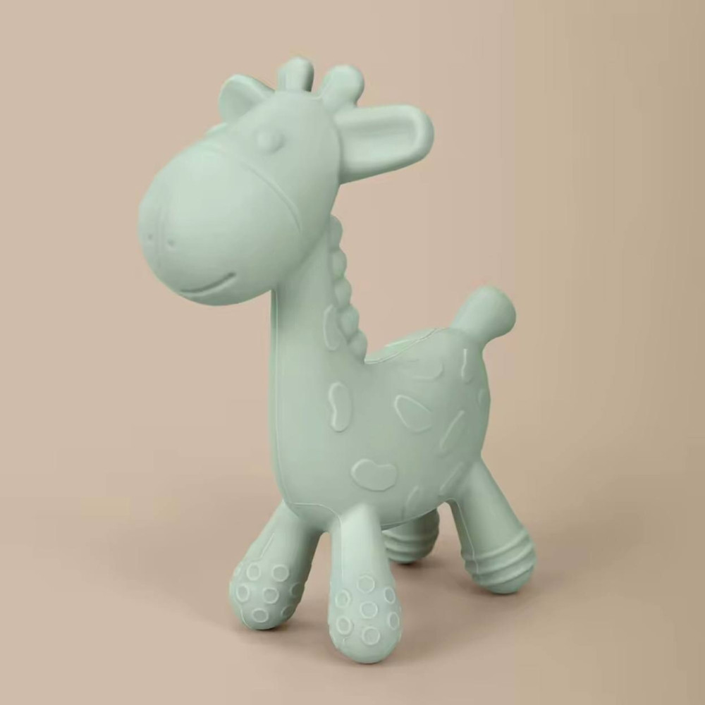 Twins Giraffe - прорізувач силіконовий жирафик • Green