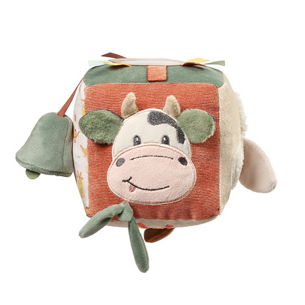 BabyOno Корівка Бінго Activity Cube - сенсорний кубик (1689)