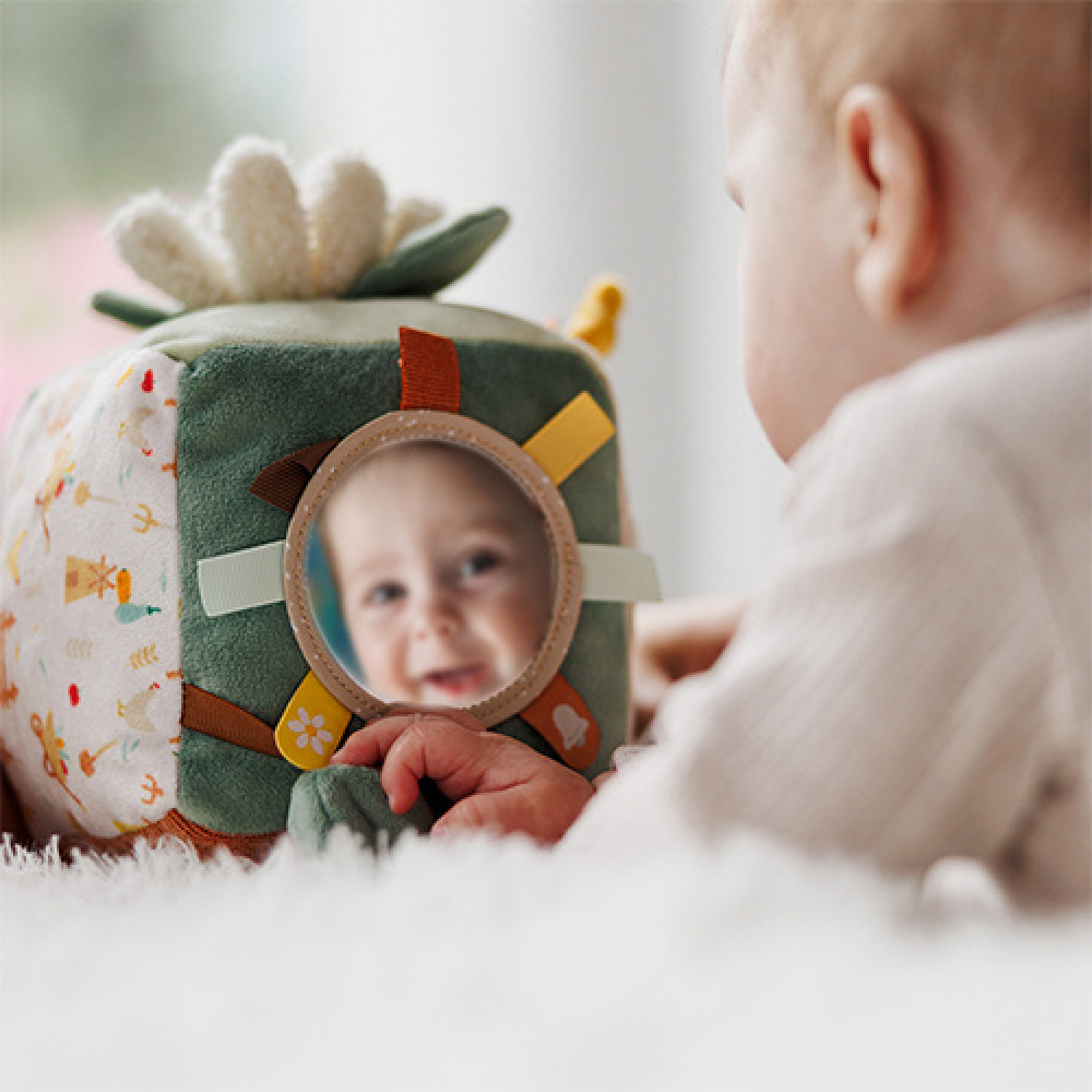 BabyOno Корівка Бінго Activity Cube - сенсорний кубик (1689) BabyOno Корівка Бінго Activity Cube - сенсорний кубик (1689)