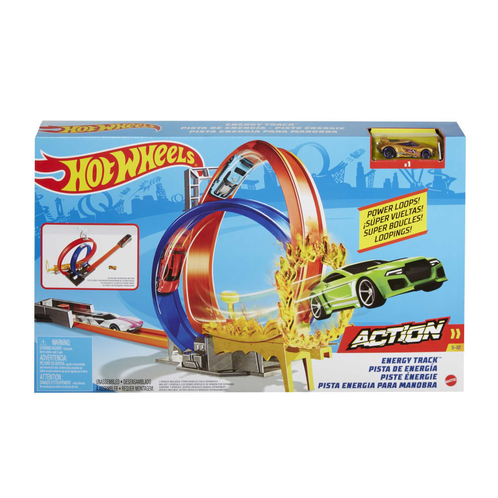 Hot Wheels Action Energy Track - автотрек з подвійною петлею (GND92)