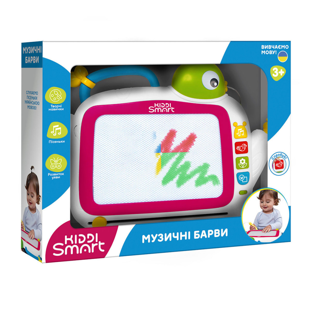Kiddi Smart Музыкальные краски - магнитная доска для рисования с песнями (DM909-UA)