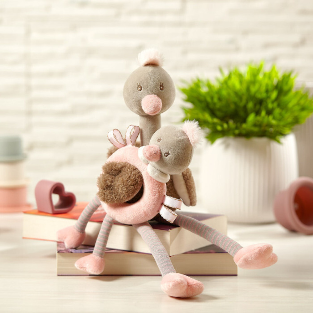 BabyOno Страусята - м'яка іграшка та брязкальце (1446) BabyOno Страусята - м'яка іграшка та брязкальце (1446)