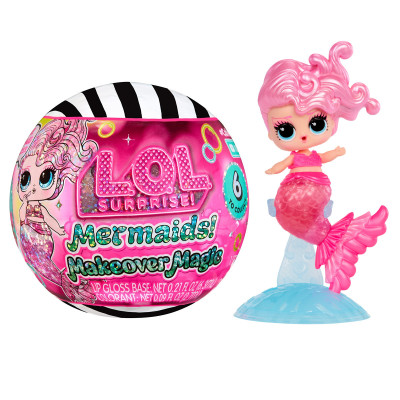 L.O.L. Surprise! Mermaids Makeover Magic Милые русалочки - кукла-русалка с блеском для губ (596301)