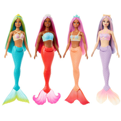 Barbie Русалка з кольоровим волоссям - лялька-русалка в асортименті (HRR02)