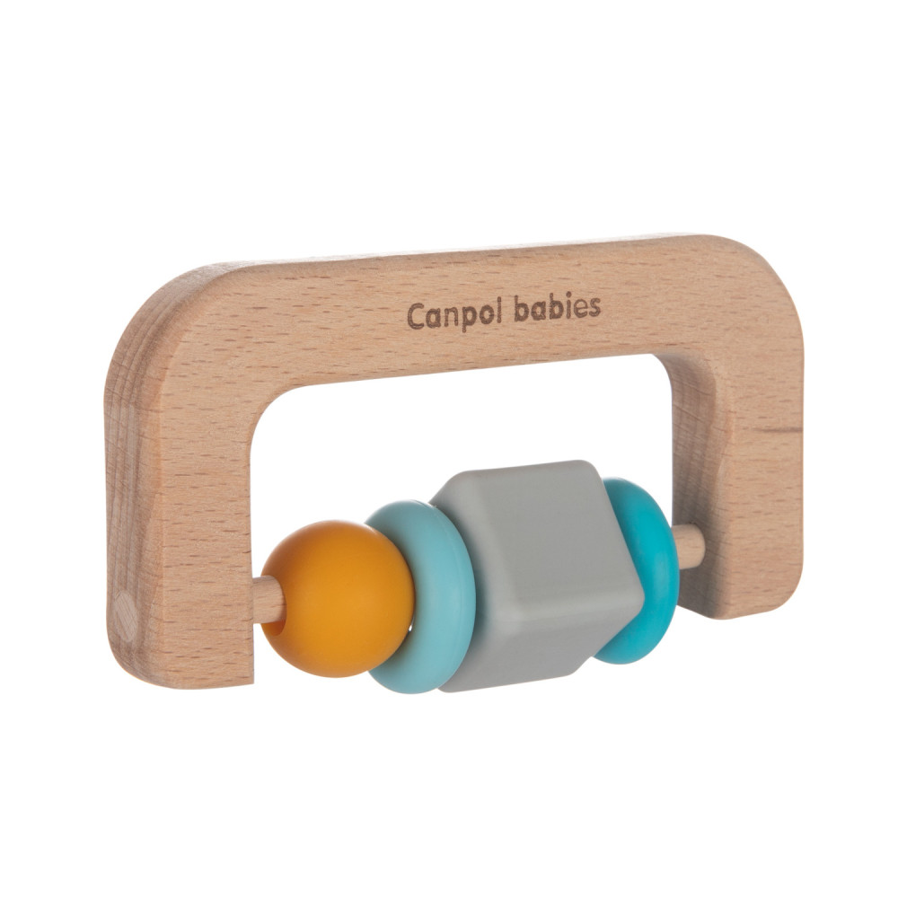 Canpol babies Wooden-Silicone - дерев'яно-силіконовий прорізувач (80/301)