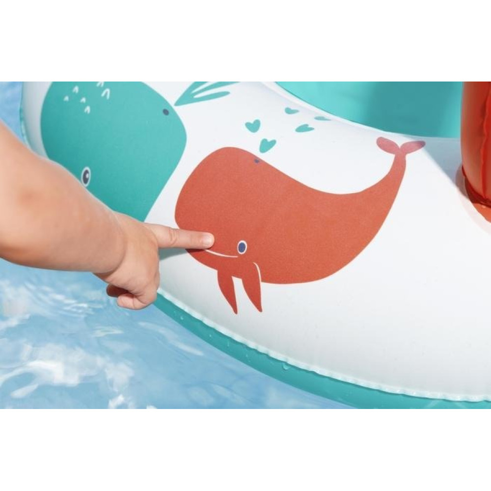 Bestway Comfort Plush - дитячий надувний човен із сонцезахисним навісом (34203)