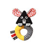 BabyOno Мишеня Rattle - контрастне м'яке брязкальце (1677)