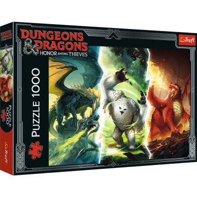 Trefl Dungeons & Dragons Легендарные монстры Фаэруна - пазлы 1000 элементов (10763)