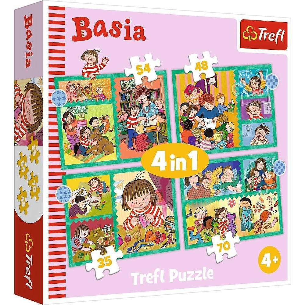 Trefl Basia Приключения - пазлы 4 в 1 (34606)