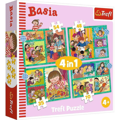 Trefl Basia Приключения - пазлы 4 в 1 (34606)