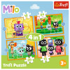 Trefl Milo Встречайте Майло и его друзей - пазлы 4 в 1 (34654)