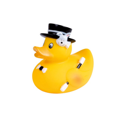 Canpol babies Funny Ducks Magician - качечка-фокусник у циліндрі, іграшка для купання (2/992_bla)