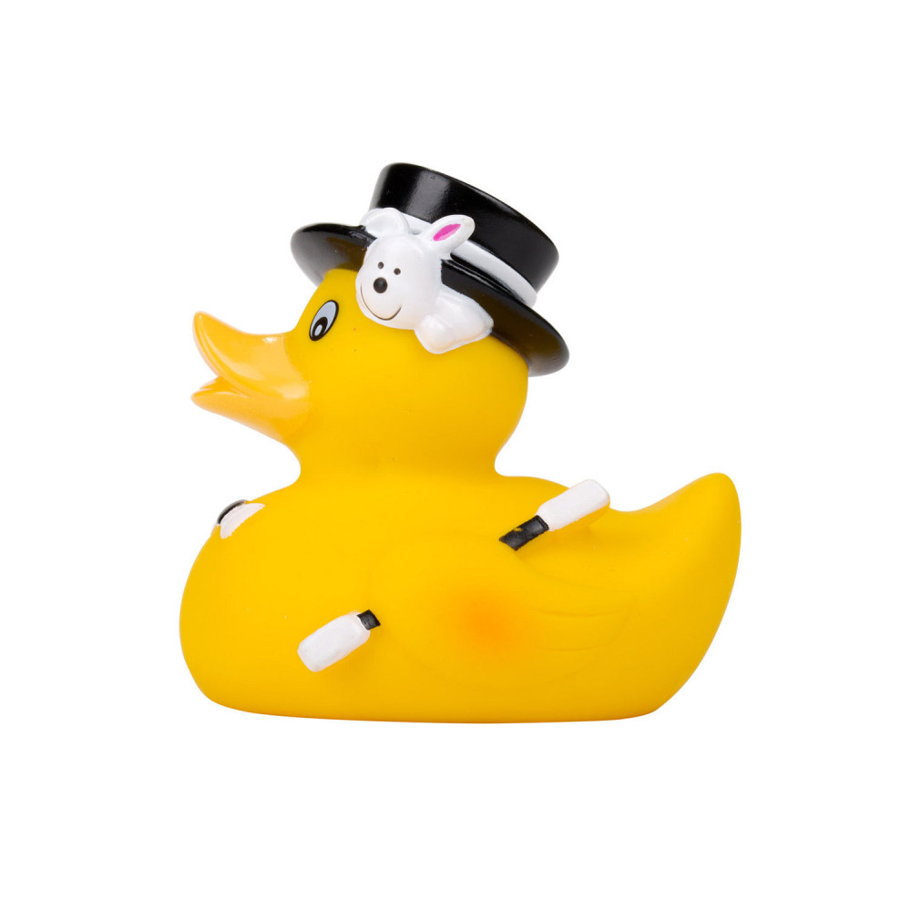 Canpol babies Funny Ducks Magician - качечка-фокусник у циліндрі, іграшка для купання (2/992_bla)