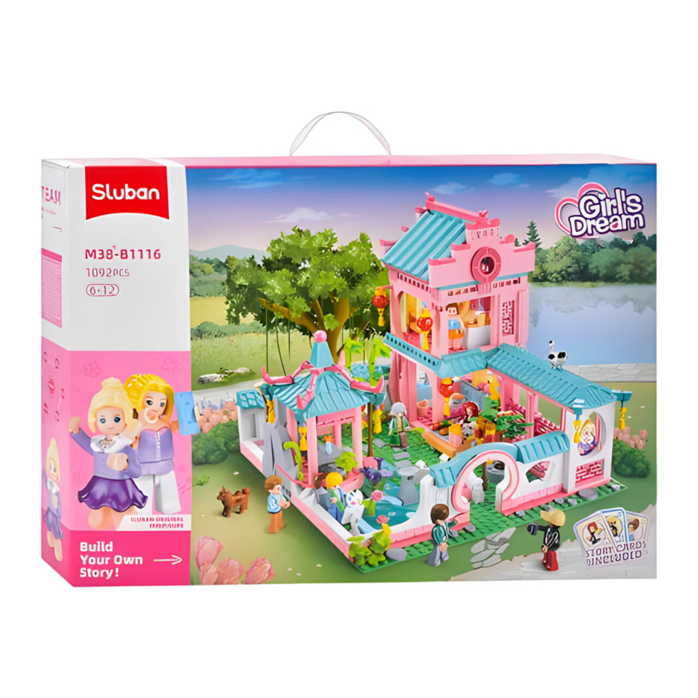Sluban Girl's Dream Вілла в китайському стилі - конструктор 1092 деталі (M38-B1116)