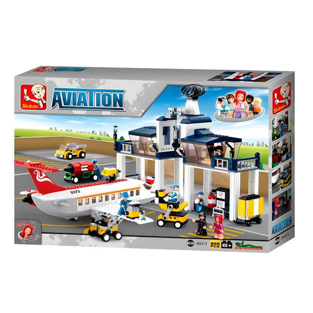Sluban Aviation Авіаційна технозона - конструктор 810 деталей (M38-B0373) Sluban Aviation Авіаційна технозона - конструктор 810 деталей (M38-B0373)