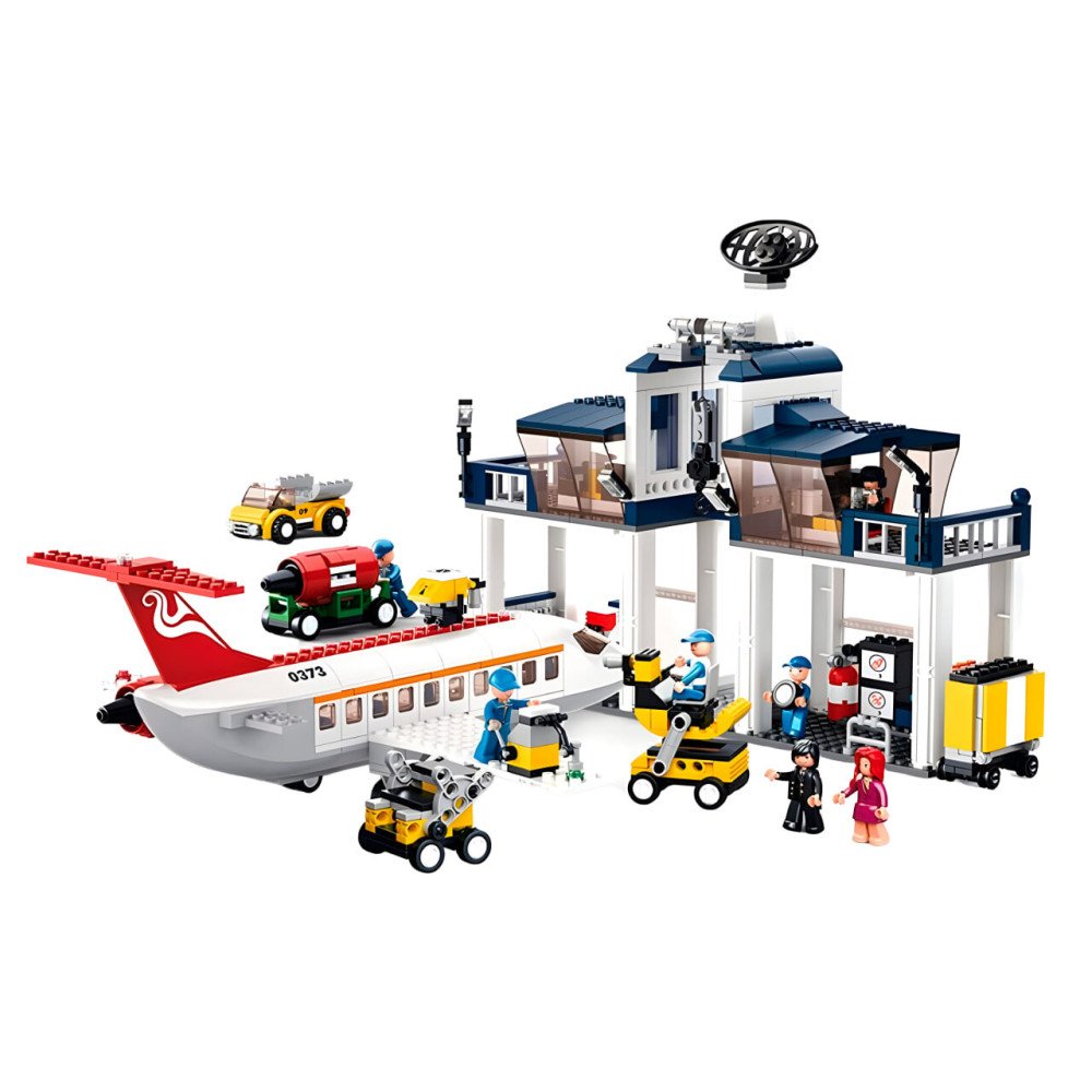 Sluban Aviation Авіаційна технозона - конструктор 810 деталей (M38-B0373) Sluban Aviation Авіаційна технозона - конструктор 810 деталей (M38-B0373)