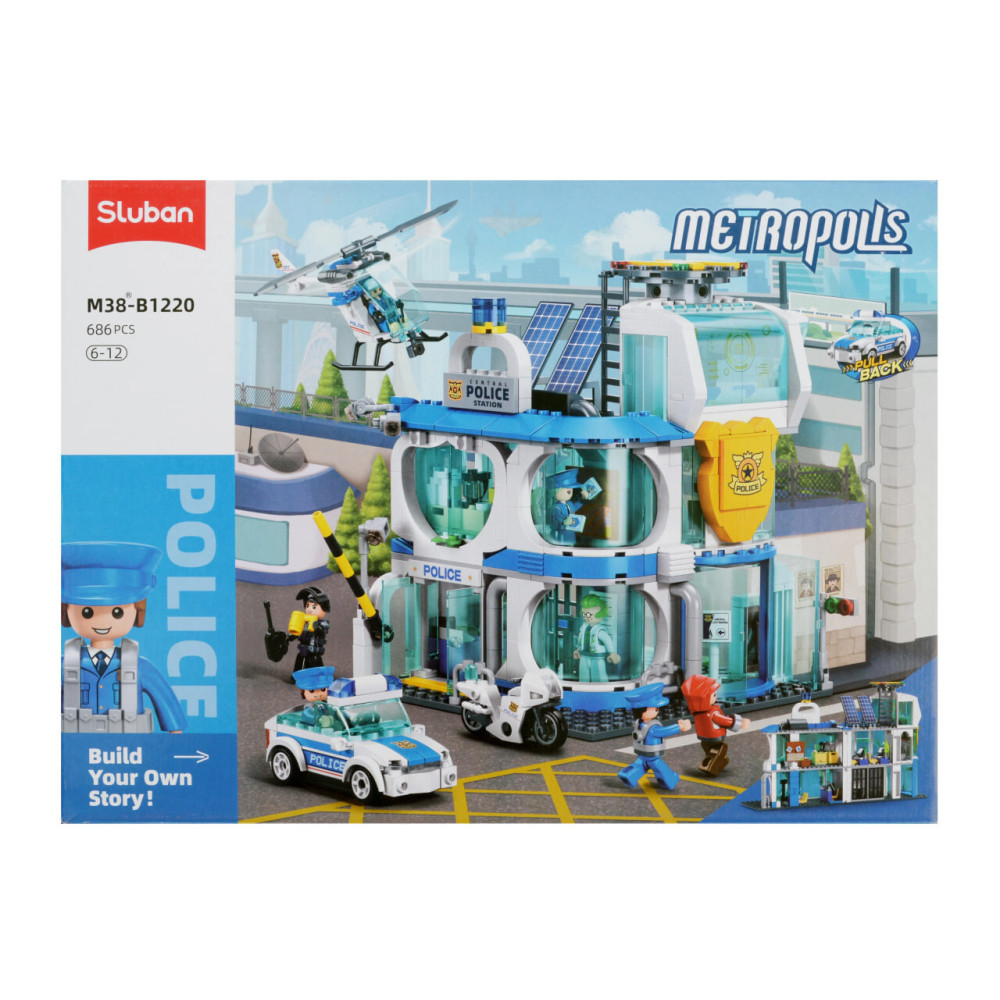 Sluban Metropolis Поліцейський відділок - конструктор 686 деталей (M38-B1220)