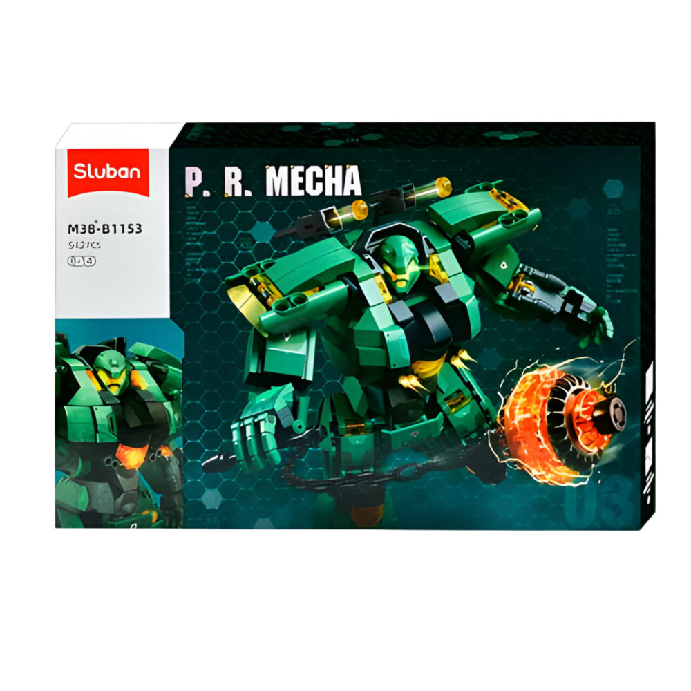 Sluban P.R. Mecha Зелений робот - конструктор 542 деталі (M38-B1153)