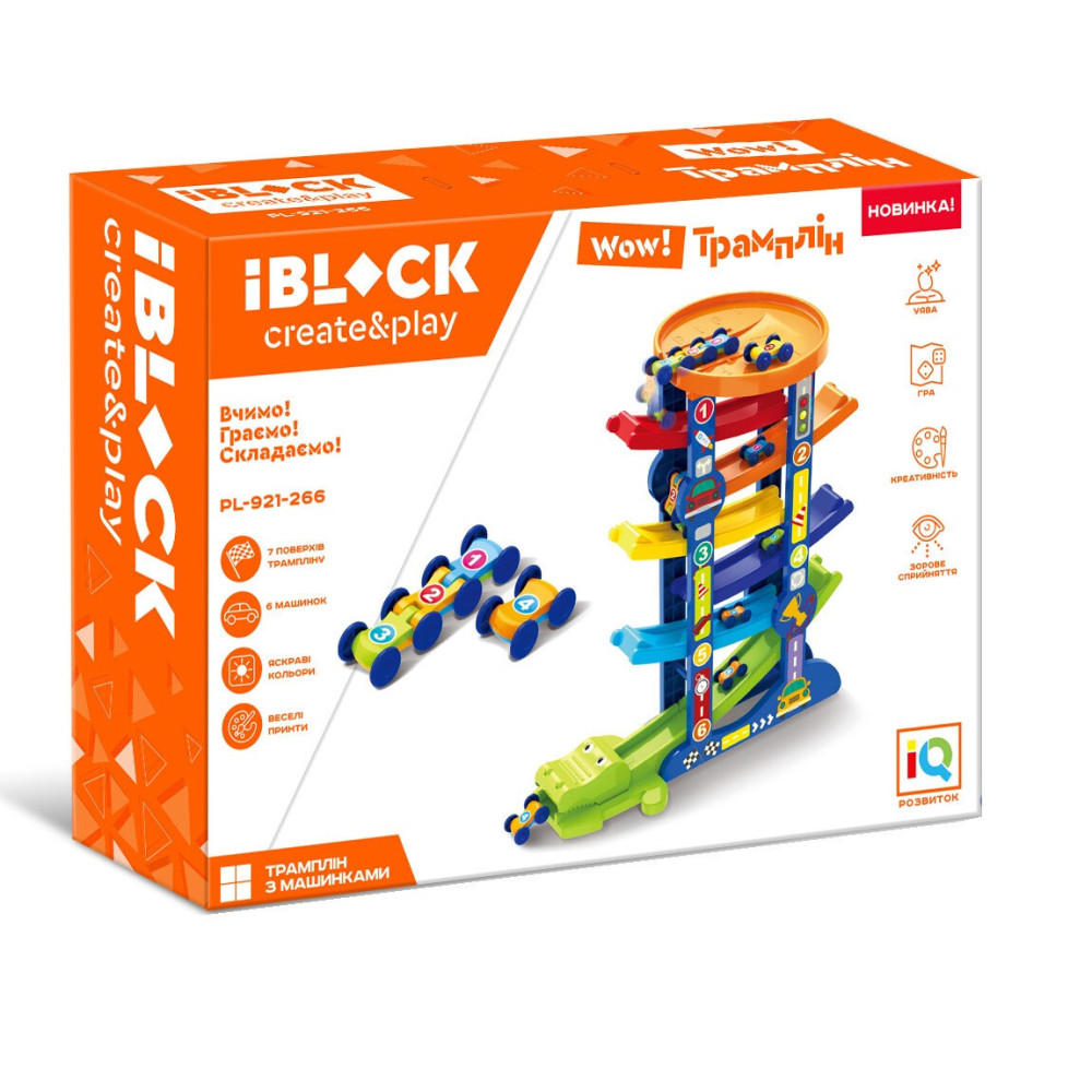 Iblock Трек с машинками - игровой набор с многоуровневым паркингом (PL-921-266) Iblock Трек с машинками - игровой набор с многоуровневым паркингом (PL-921-266)