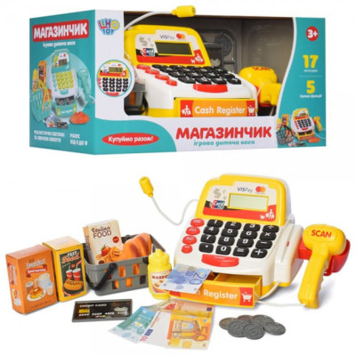 Limo Toy Касовий апарат M 4392 - ігровий набір з калькулятором і сканером (M 4392)