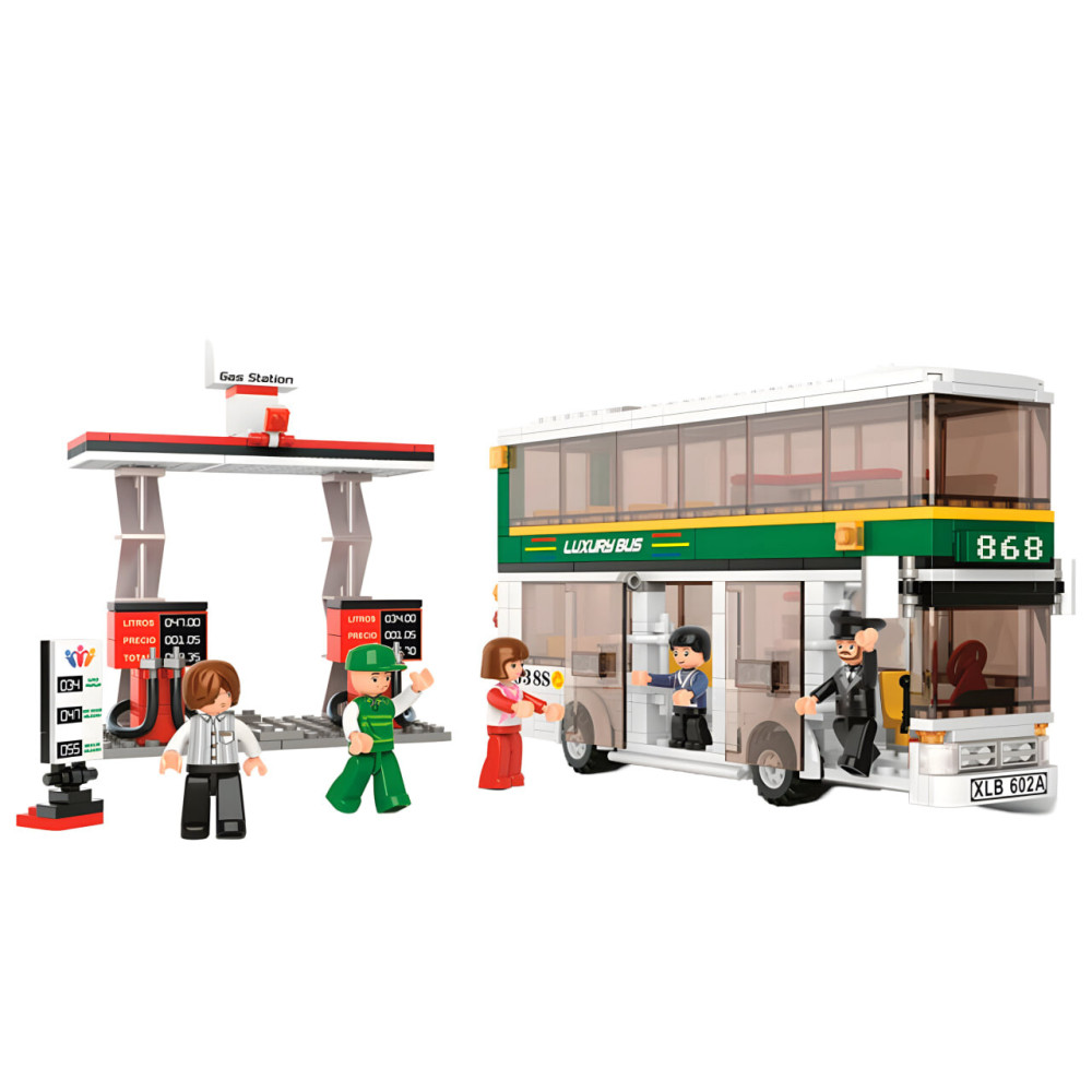 Sluban Town Двоповерховий автобус - конструктор 403 деталі (M38-B0331) Sluban Town Двоповерховий автобус - конструктор 403 деталі (M38-B0331)
