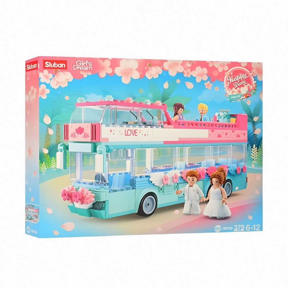 Sluban Girl's Dream Весільний автобус - конструктор 379 деталей (M38-B0769) Sluban Girl's Dream Весільний автобус - конструктор 379 деталей (M38-B0769)