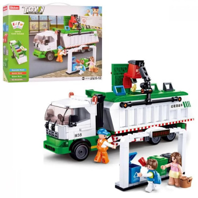 Sluban Town Мусоровоз - конструктор 432 детали (M38-B0780) Sluban Town Мусоровоз - конструктор 432 детали (M38-B0780)