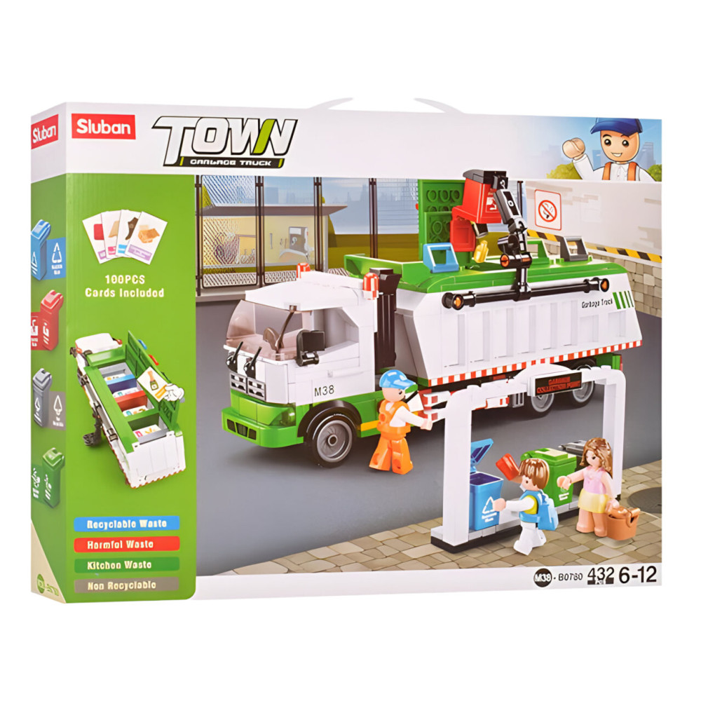 Sluban Town Сміттєвоз - конструктор 432 деталі (M38-B0780) Sluban Town Сміттєвоз - конструктор 432 деталі (M38-B0780)