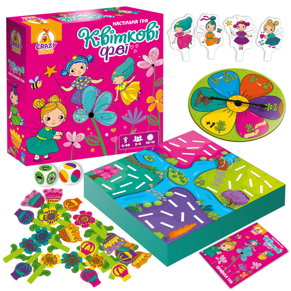 Vladi Toys Crazy Koko Квіткові феї - настільна гра (VT8055-34) Vladi Toys Crazy Koko Квіткові феї - настільна гра (VT8055-34)