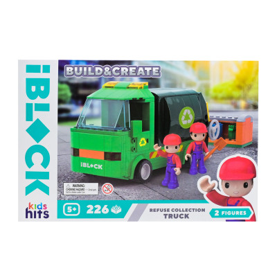 Kids Hits Iblock Build & Create Truck - конструктор мусоровоза 226 деталей (KH17/005/2) Kids Hits Iblock Build & Create Truck - конструктор мусоровоза 226 деталей (KH17/005/2)