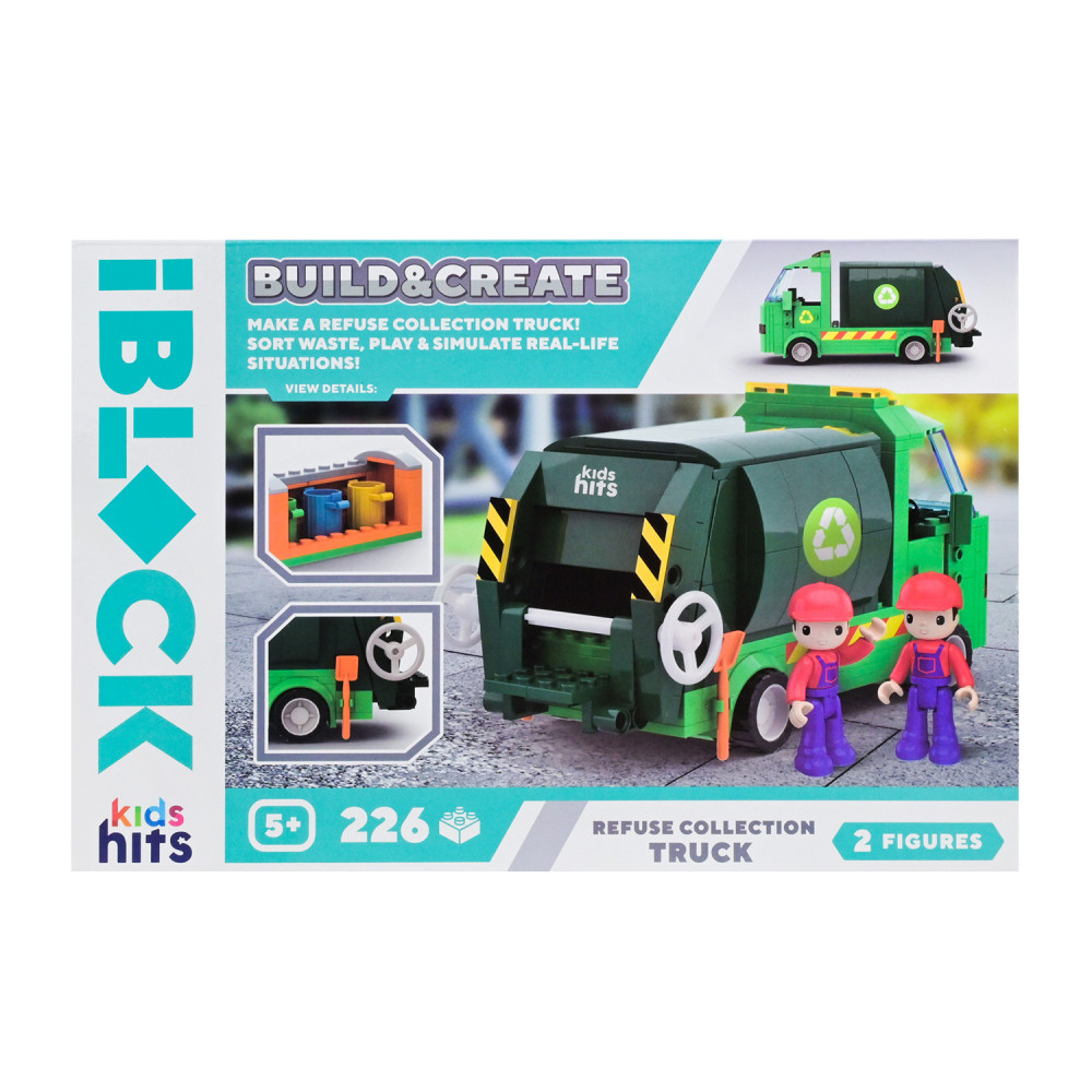 Kids Hits Iblock Build & Create Truck - конструктор мусоровоза 226 деталей (KH17/005/2)