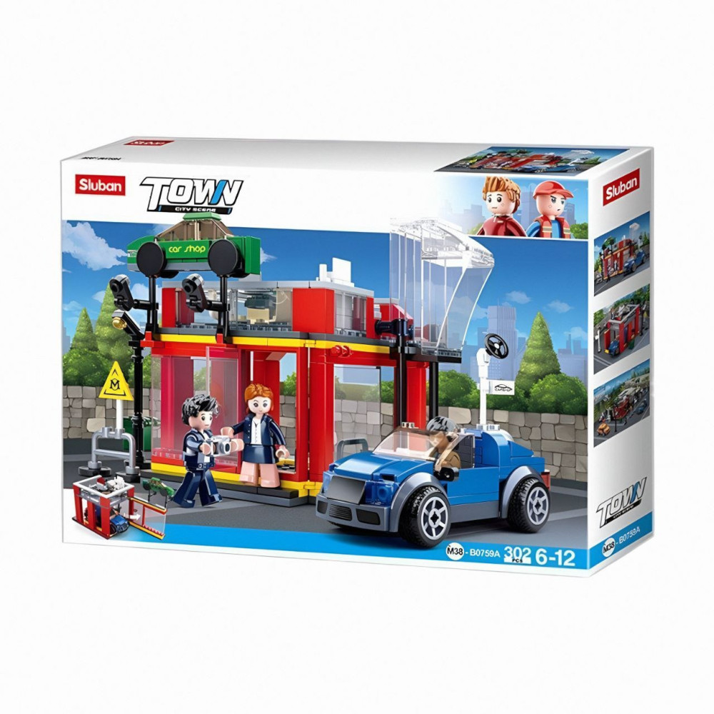 Sluban Town Піт-стоп - конструктор 302 деталі (M38-B0759A)