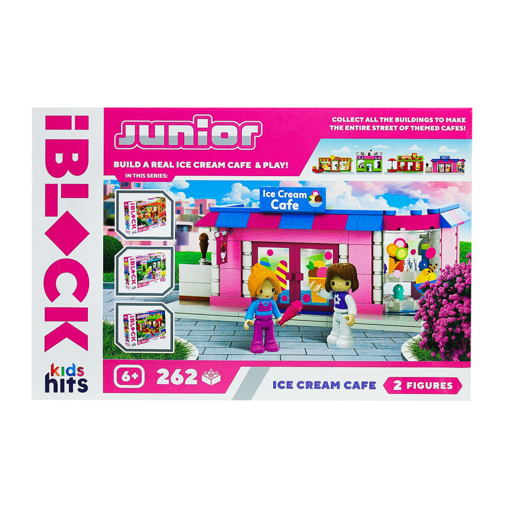 Kids Hits Iblock Junior Кафе-мороженое - конструктор 262 детали (KH08/003/3)