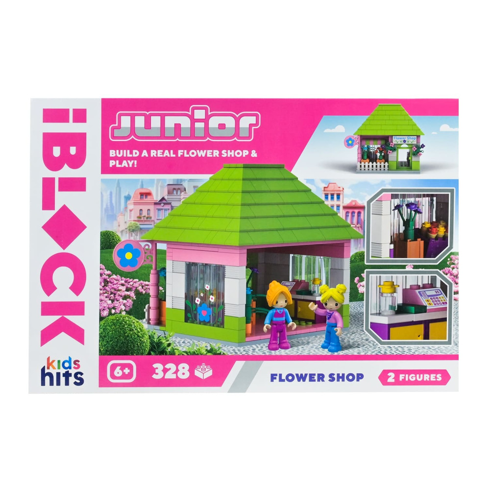 Kids Hits Iblock Junior Цветочный магазин - конструктор 328 деталей (KH08/013/11) Kids Hits Iblock Junior Цветочный магазин - конструктор 328 деталей (KH08/013/11)