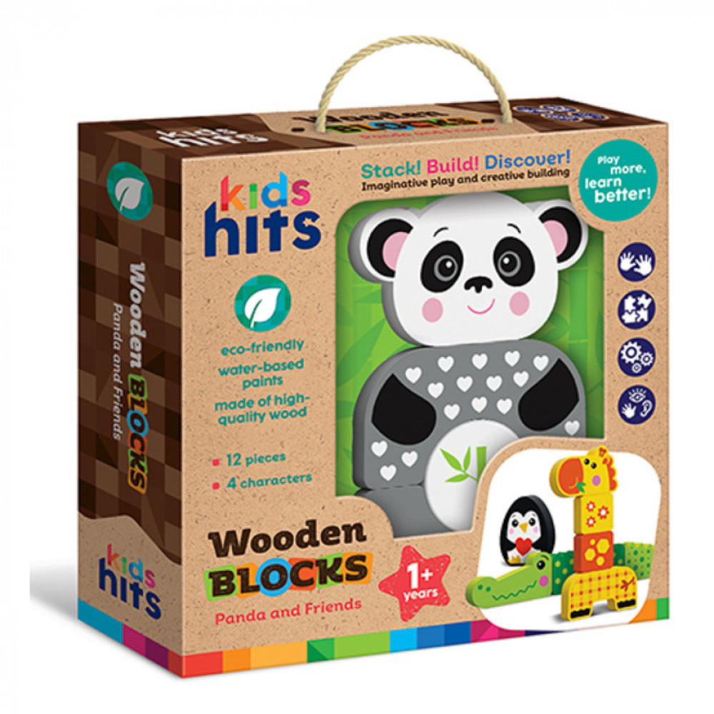Kids Hits Зоопарк - набор деревянных блоков 12 деталей (KH20/006) Kids Hits Зоопарк - набор деревянных блоков 12 деталей (KH20/006)