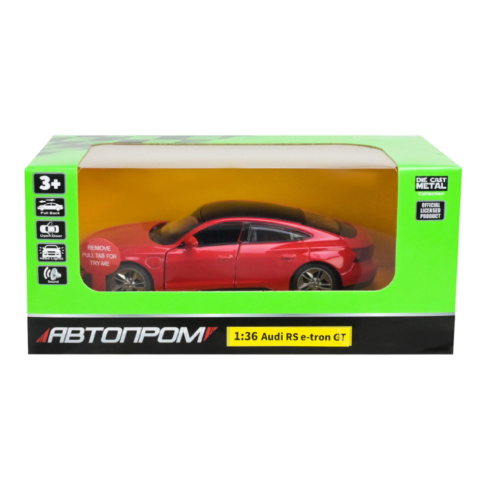 Автопром Audi E-tron GT 1:36 - металлическая автомодель (68721) Автопром Audi E-tron GT 1:36 - металлическая автомодель (68721)